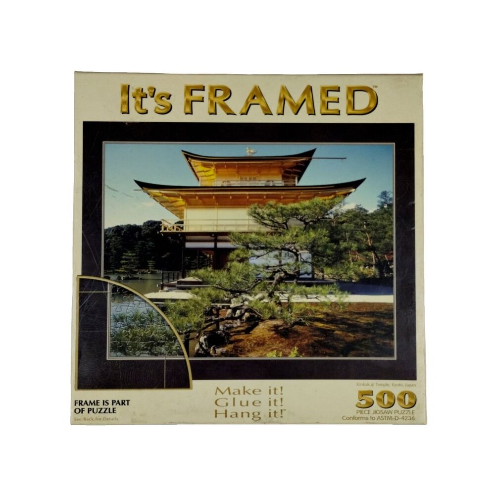 Sure-Lox Kinkakuji Temple Kyoto, Japan 500 Piece New Vintage Jigsaw Puzzle